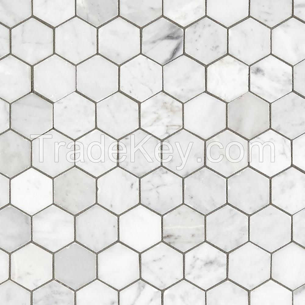 Hexagon marble mosaic 