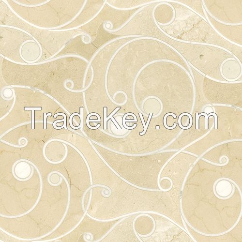 water jet marble mosaic tile