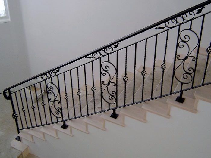 wrought iron stair railing