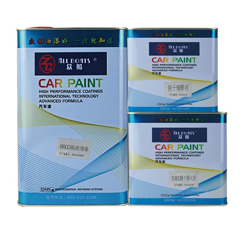 ALL BOATS Car Paint Varnish Spray Paint for Car Refinish or Repair Medium High Strength Varnish Mirror Varnish 2K Profil Clear Xpress Clear Coat