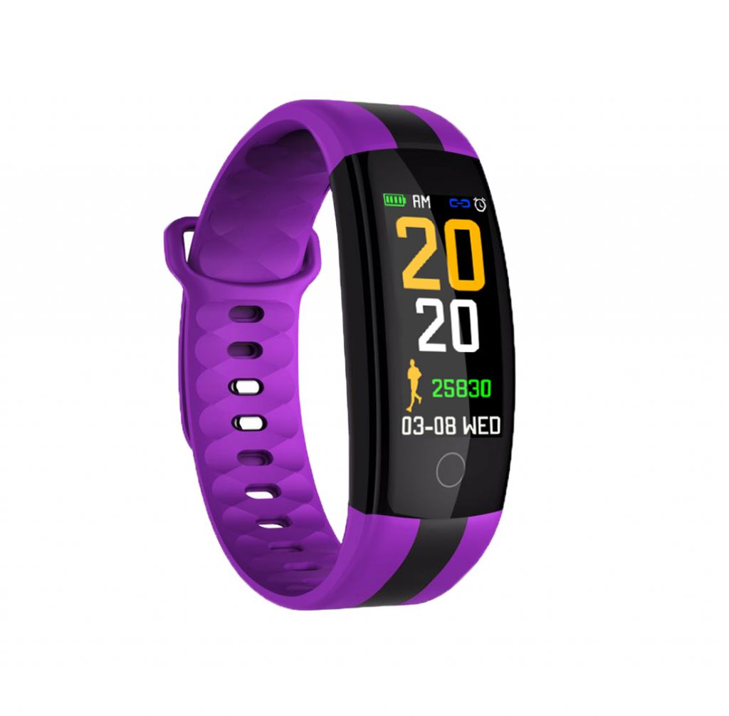 QS01 Color screen smart bracelet heart rate blood pressure walking riding and other sports mode Color screen smart bracelet