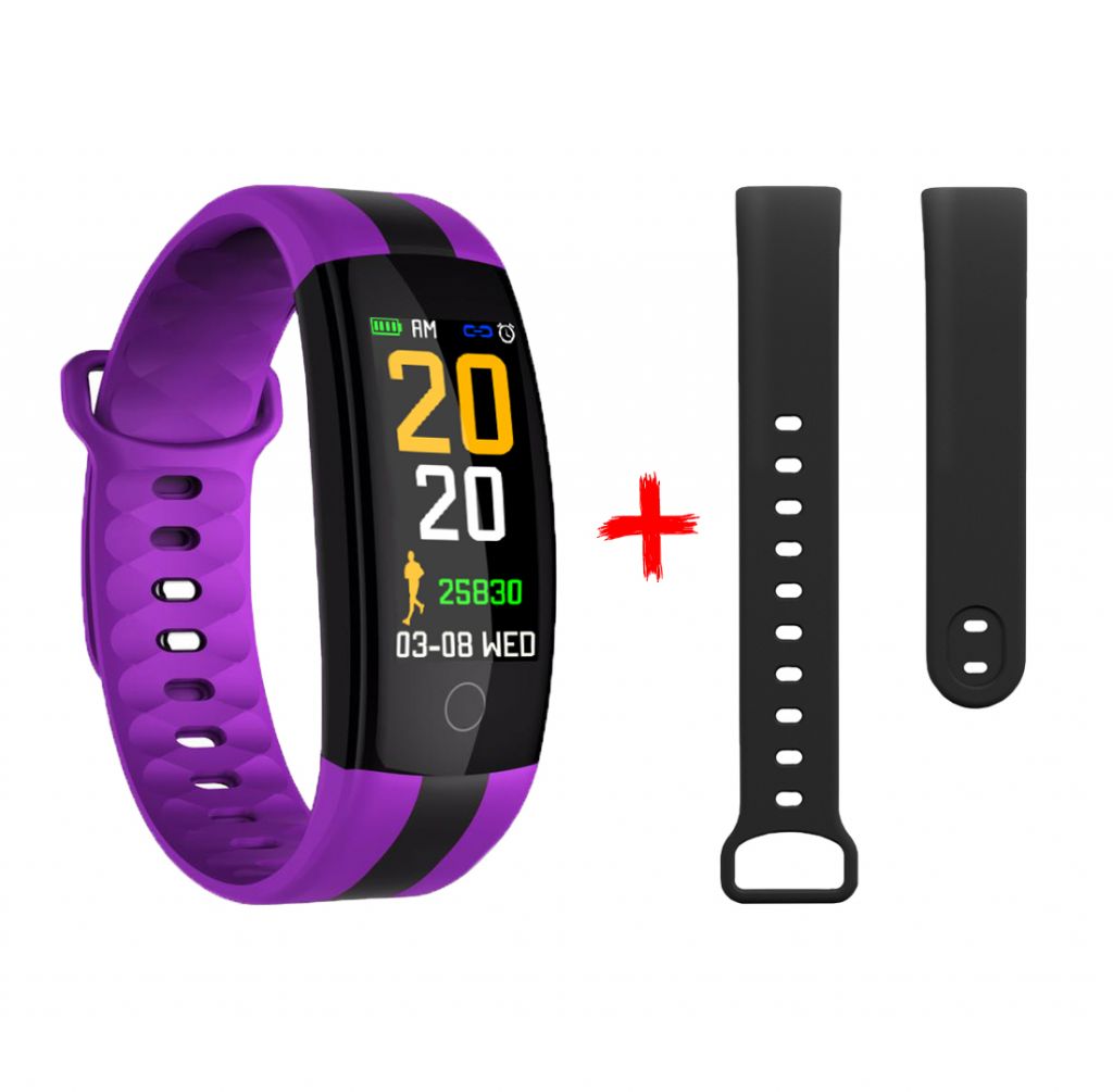 QS01 Color screen smart bracelet heart rate blood pressure walking riding and other sports mode Color screen smart bracelet