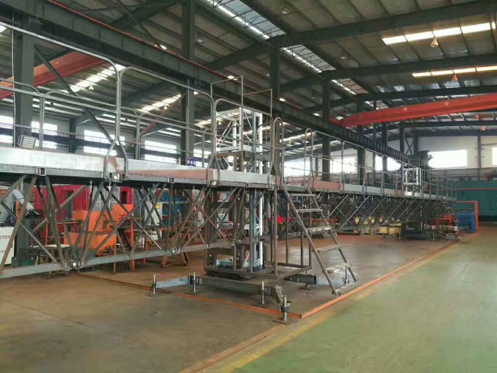Flexible And Stable Construction Mast Climbing Working Platform