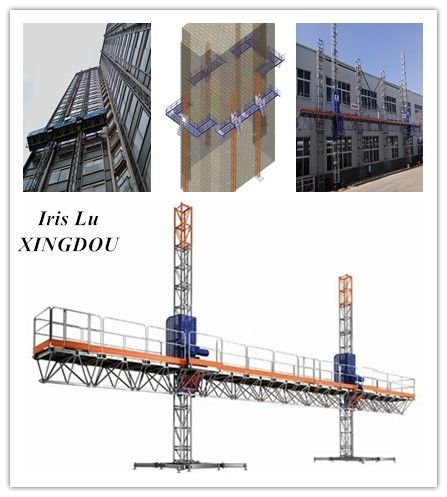 Flexible And Stable Construction Mast Climbing Working Platform