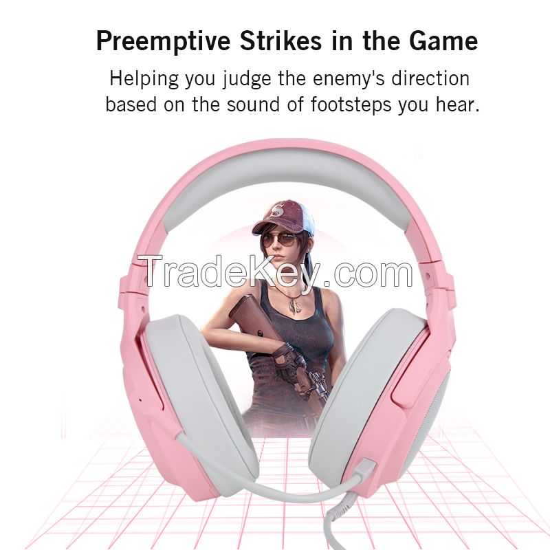 Gaming headset wired headphone professional headset factory 7.1 sound surround
