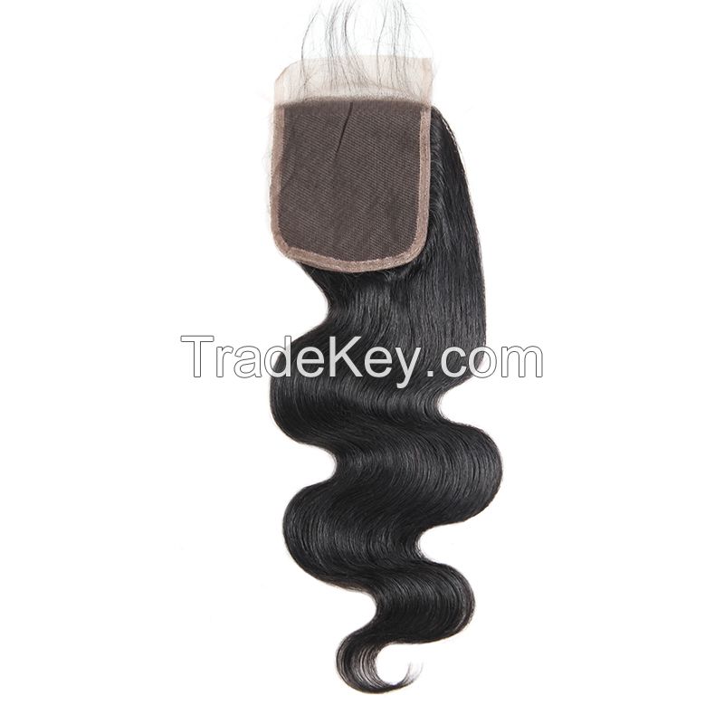 LollyHair 9A Brazilian Virgin Hair Weave Bundles Deals Body Wave Human Hair Extensions 300g with 4*4 Lace Closure Hair