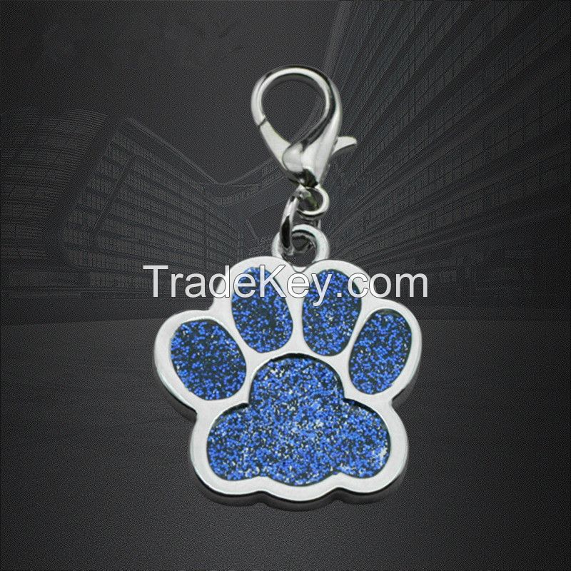 Dog Tags Supplier Zinc Alloy Footprint Pet Tags 