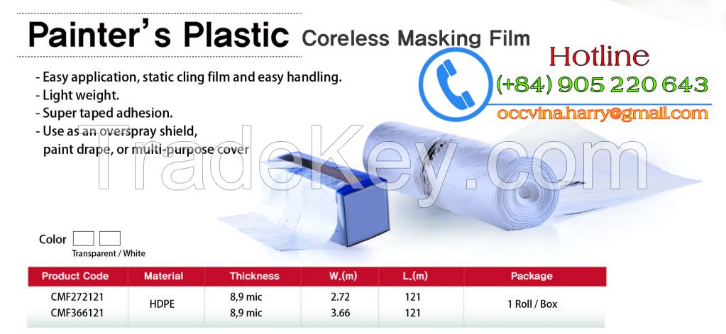 Corona treatment Overspray Plastic Sheeting