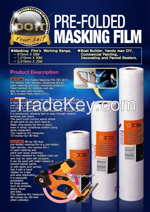 Pre-folded Masking Film/Plastic Film/ Hand Masker