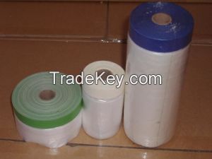 Disposable Paper Taped Plastic Sheet