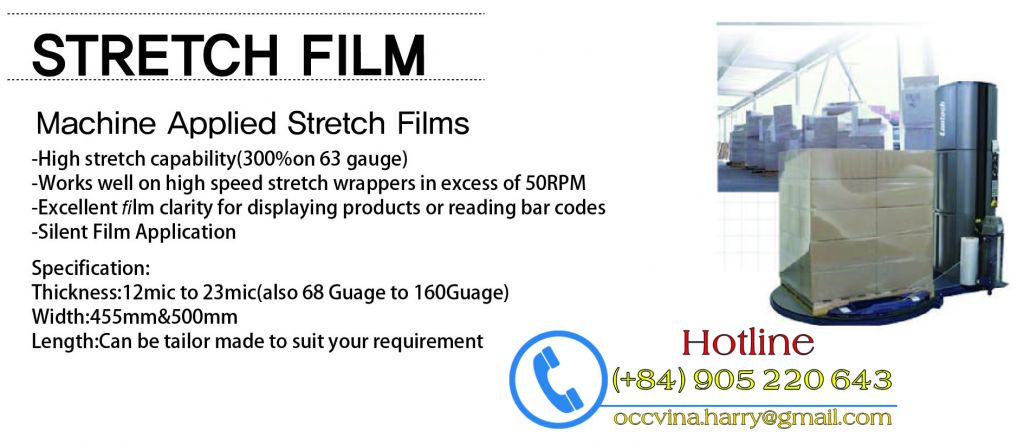 300-400% LLDPE Plastic Stretch Film
