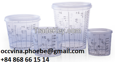 High Quality PP Calibrated Paint Mixing Cup