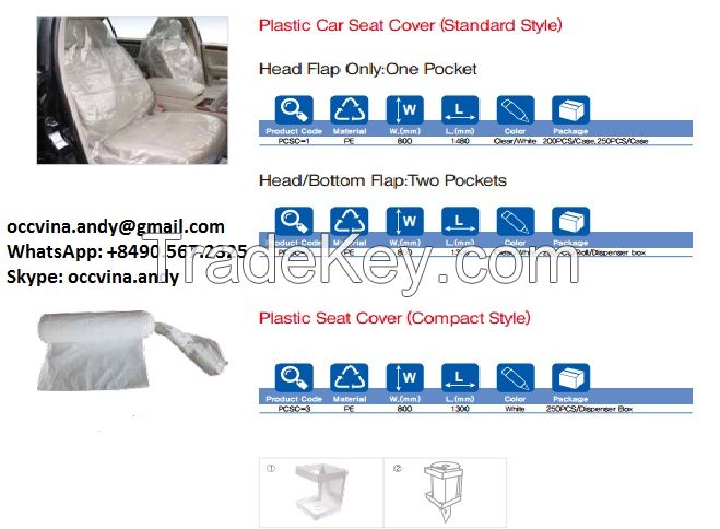 Disposable clear plastic car seat covers,cover for car seat