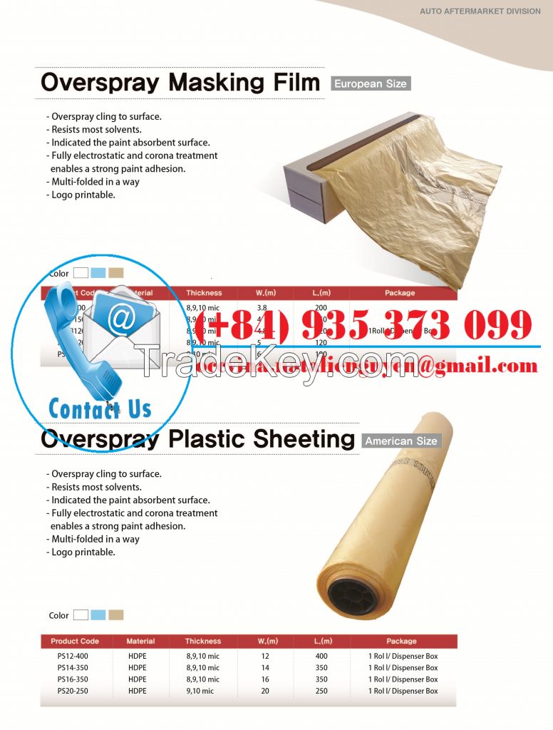 HDPE Overspray Plastic Sheeting