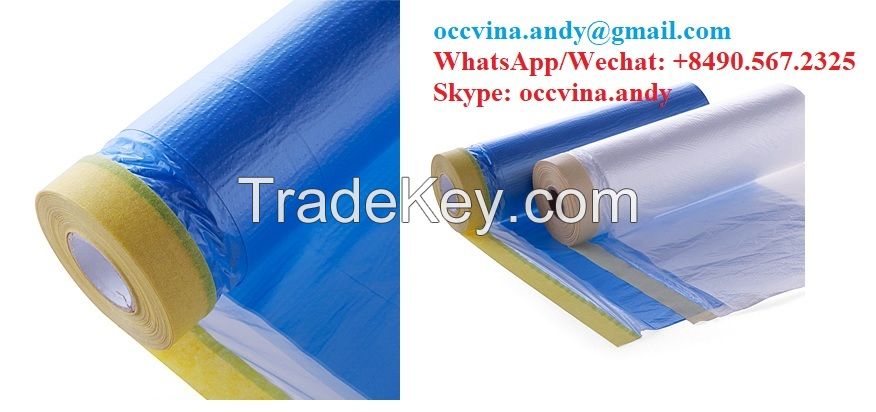 Automotive Painting Protection Tape Pre-taped Masking Film