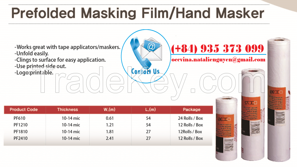 Prefolded Masking Film/Hand Masker