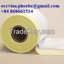 Disposable Paper Taped Plastic Sheet