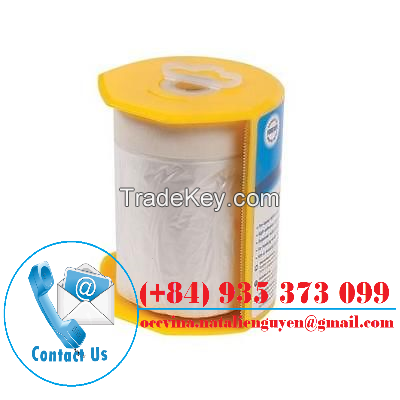 Painters Pre-taped Masking Film Plastic Drop Cloths