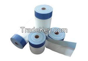 Outdoor Masking Film with Duct Tape