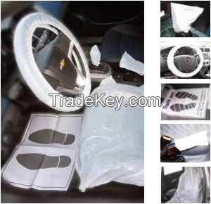 Plastic Car Seat Cover (Clean Kit 5 in 1)