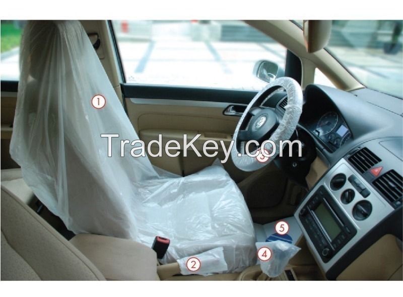 Plastic Car Seat Cover (Clean Kit 5 in 1)