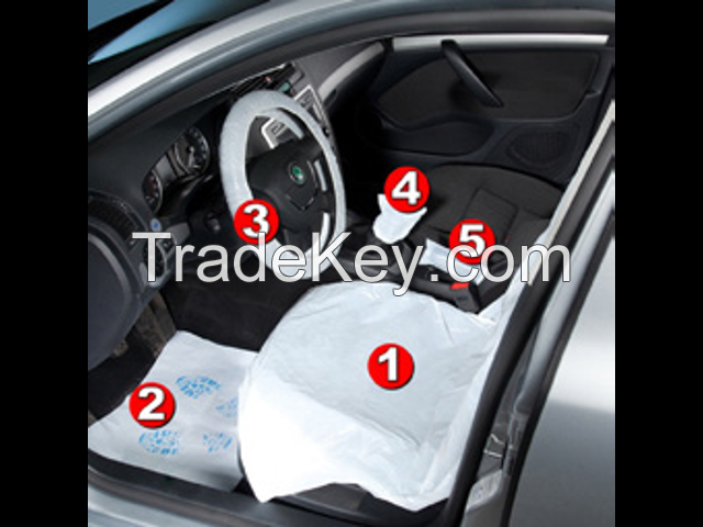 Disposable Car Seat Cover/ Clean Kit 5in1