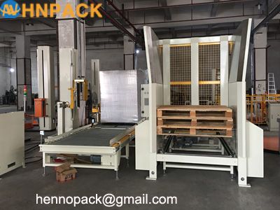Automatic Pallet Dispenser & Stacker/In-line Auto Pallet Stacking & Dispensing Machine Manufacturer 
