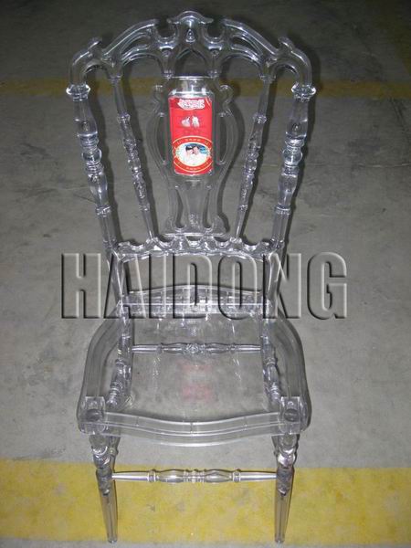 Clear Resin Banquet Royal Chair