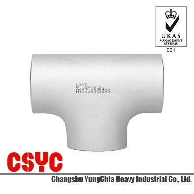 CSYC-Stainless Steel 304 316 Butt Welded Pipe Fitting, Equal Tee / Reducing Tee