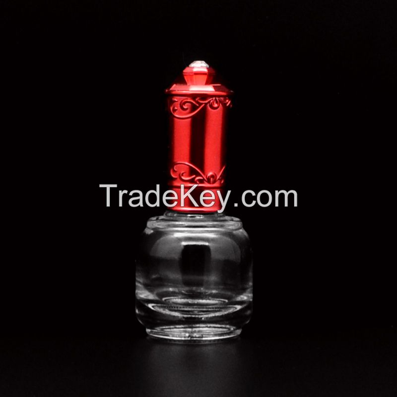 Nail Varnish glass bottles with lids and brush
