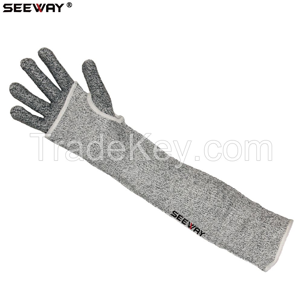 Nylon 13 Gauge Seamless Knitted Anti Cut Arm Sleeve