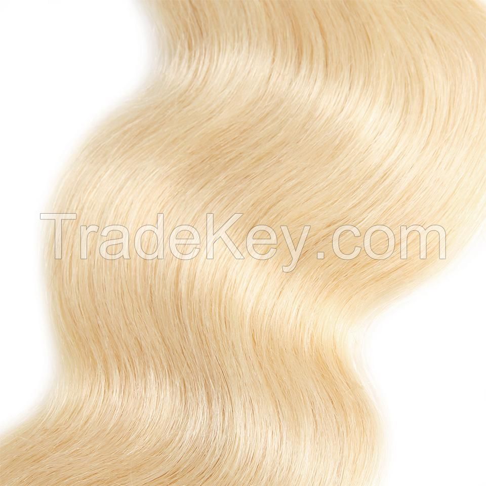Lolly 613# Virgin Body Wave Human Hair 4 Bundles Extensions 400g 