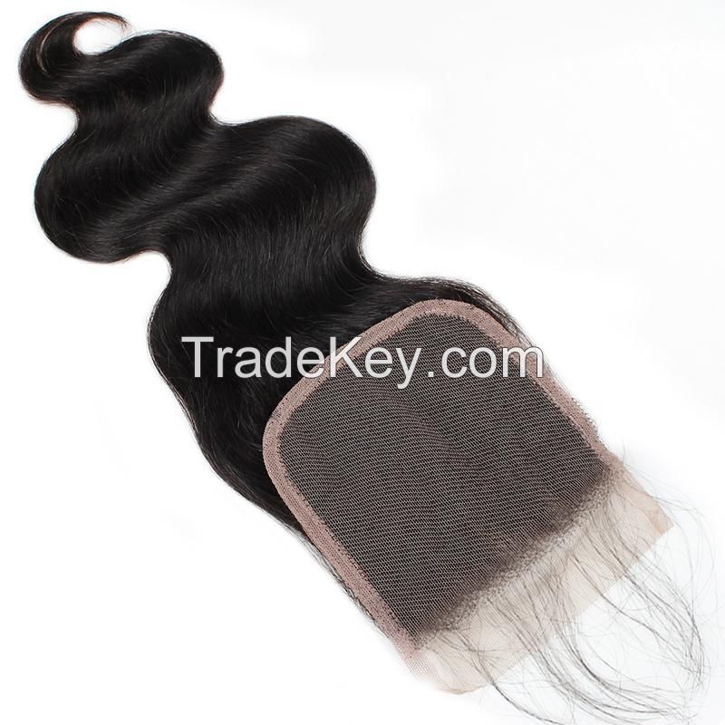 Lolly Brazilian Virgin Hair Weave 3Bundles Body Wave Human Hair Extensions 3Bundles with Lace Closure
