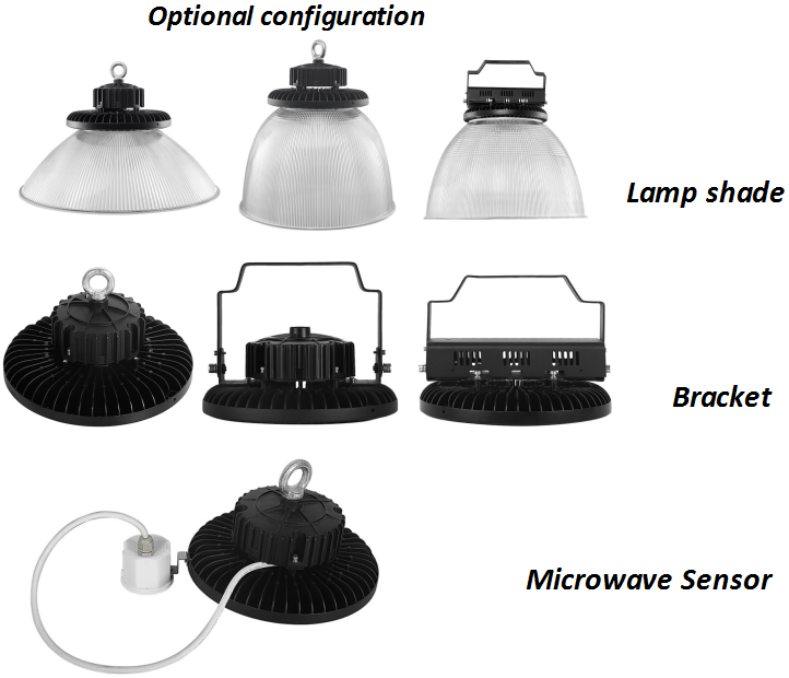 Die casting aluminum UFO led high bay light