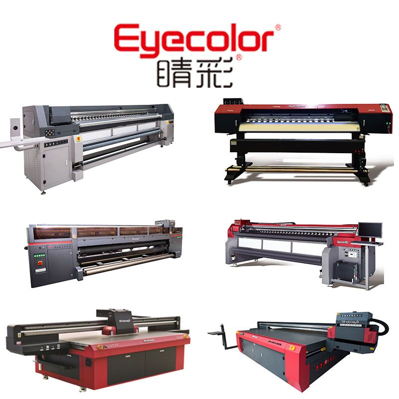 Eyecolor High Quality Cylinder Flatbed UV Printers UV LED Flatbed Printer For Glass Phone Case Wood Arcylic Ceramic Etc