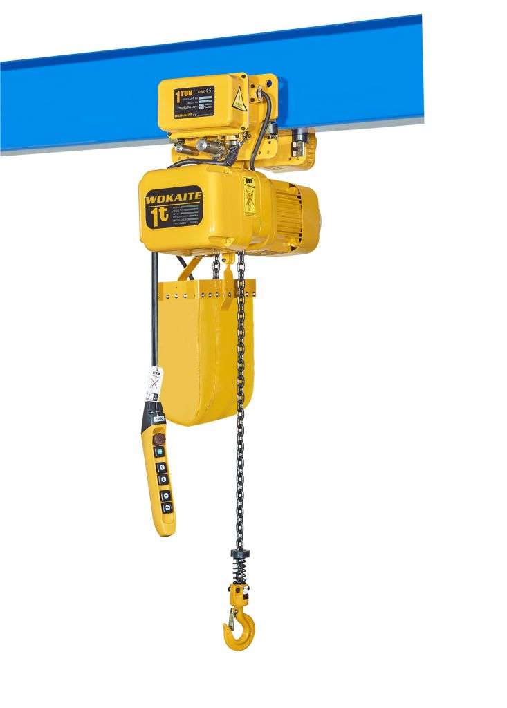 Wokaite New Model 1 Ton M Series Electric Chain Hoist With Single Chain