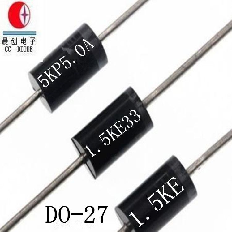 1500W TVS Chip Rectifier Diode 1.5KE6.8 thru 550CA  DO-27 Case Free Samples