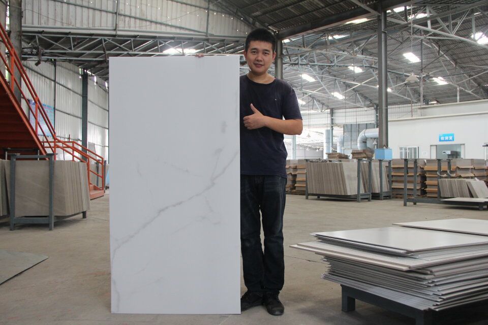 China manufacture italy carrara glazed porcelain tile use for floor