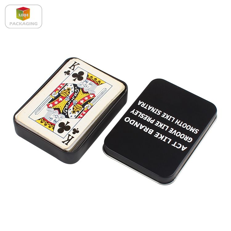 Game Card Tin Playing Cards Square Tin and Poker Tin Box
