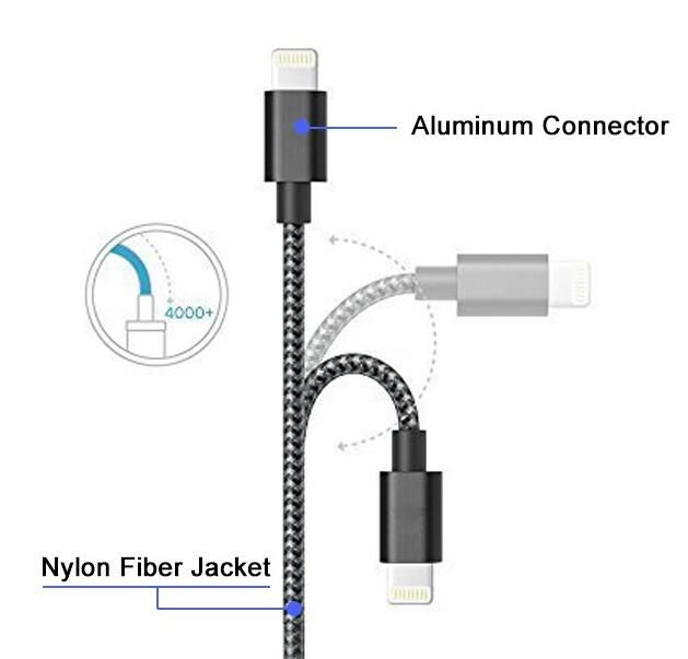 Braided USB Cable  MFi Certified for Apple