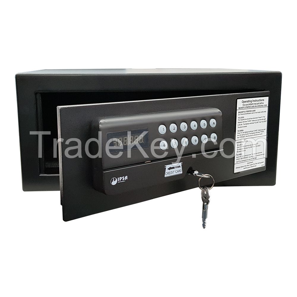 IPSA ES03 Credit Card Operated Electronic Digital Safe with, Motorized Locking, with Overriding Key