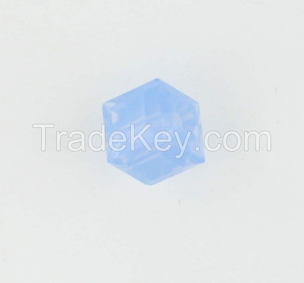 5601 4mm Swarovski Cube Crystal Air Blue Opal