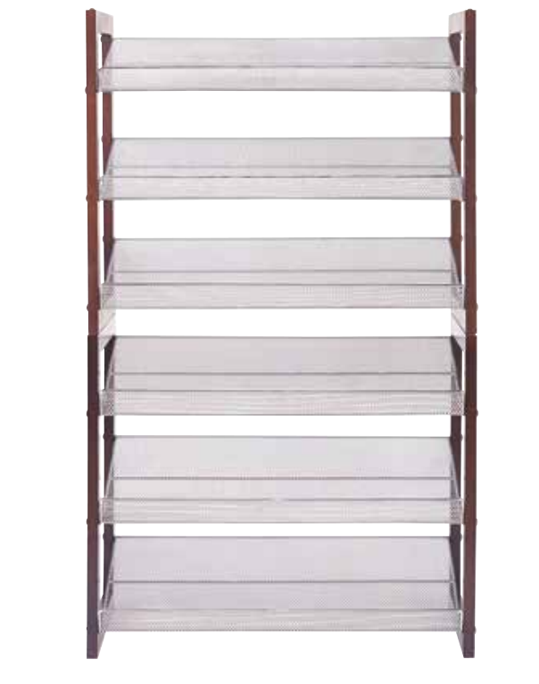 3 tier mesh shoe shelf/ stackable 6 tier mesh shoe rack