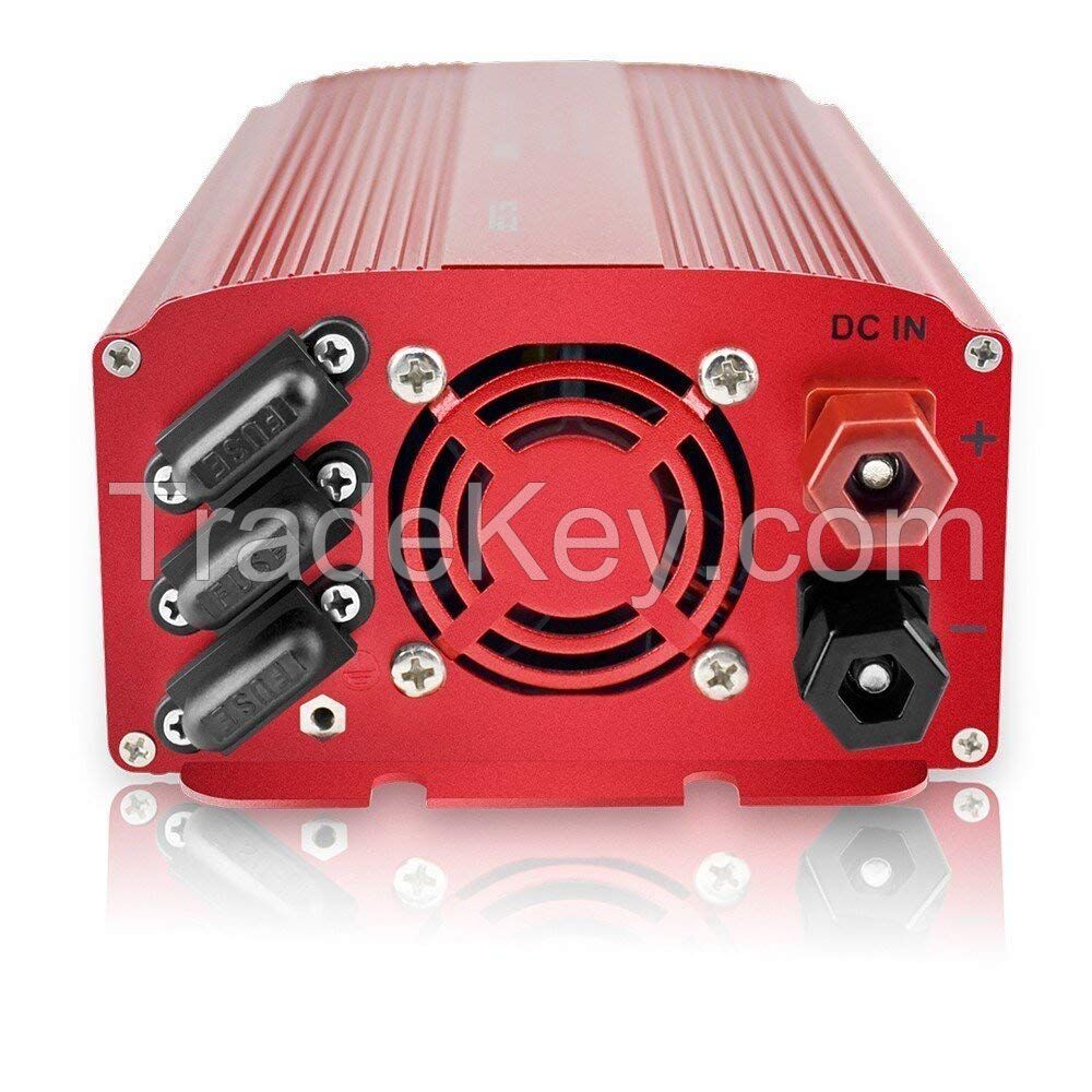 BESTEK 1000W/1200 Car DC 12V to AC 110V Power Inverter Dual Outlets Power Supply