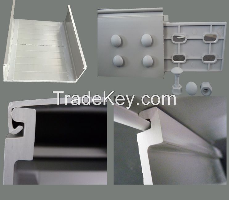 Polymer alloy cable tray and flexible weight cable tray