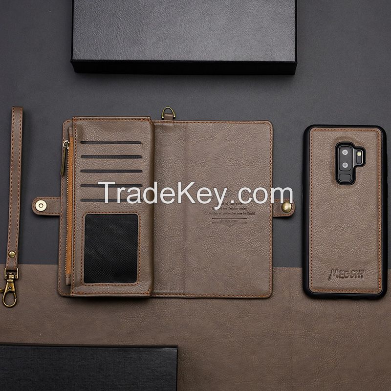 pu leather phone case for Samsung S9 plus