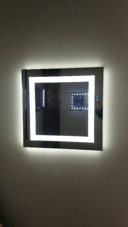 bathroom led illuminated mirror