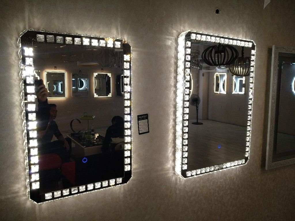 bathroom led illuminated mirror