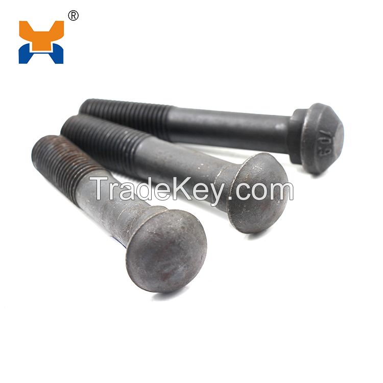Customzied different grade rail bolt for railway fish plate 