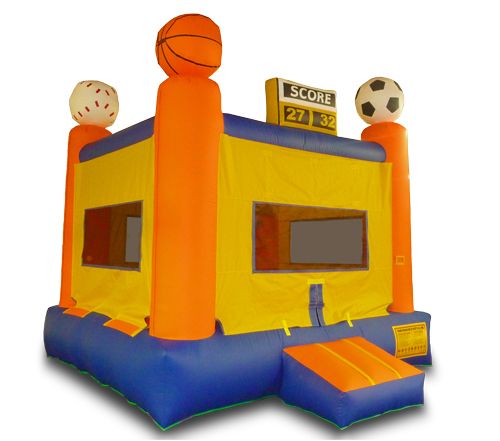 4*4m Moonwalk pvc cheap bouncy castle inflatable bouncer jumper